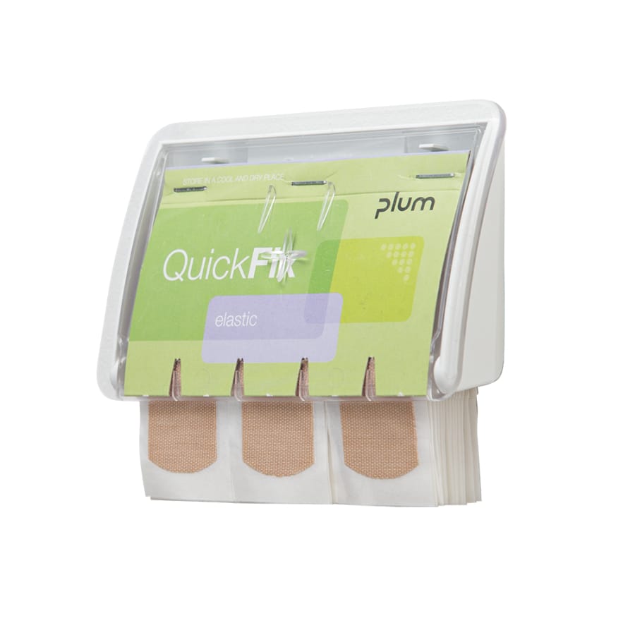 Plum QuickFix Pflasterspender UNO, transparent mit 45 Pflastern