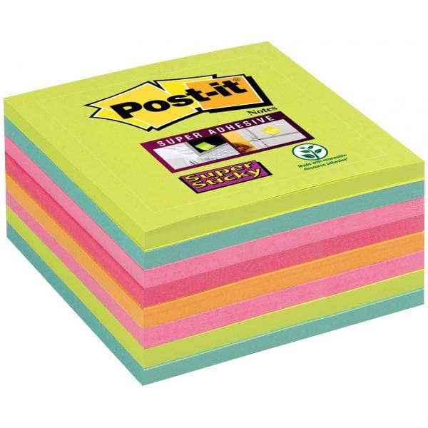 Post-it Haftnotizen Super Sticky Notes, 76 x 76 mm