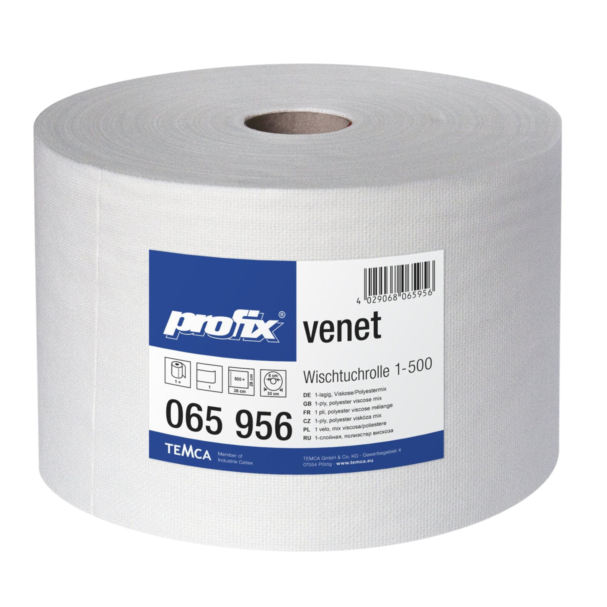 profix® venet Wischtuchrolle, 36 x 28 cm, hochweiß