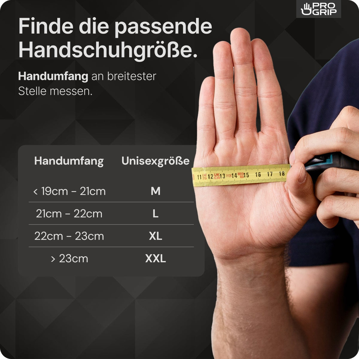 PROGRIP Nitril Diamond Black Einmalhandschuhe, puderfrei, schwarz