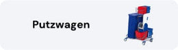 Reinigung Putzwagen mit Eimern und Zubehör auf Rädern, ideal für effektive Sauberkeit und Hygiene in Gebäuden.