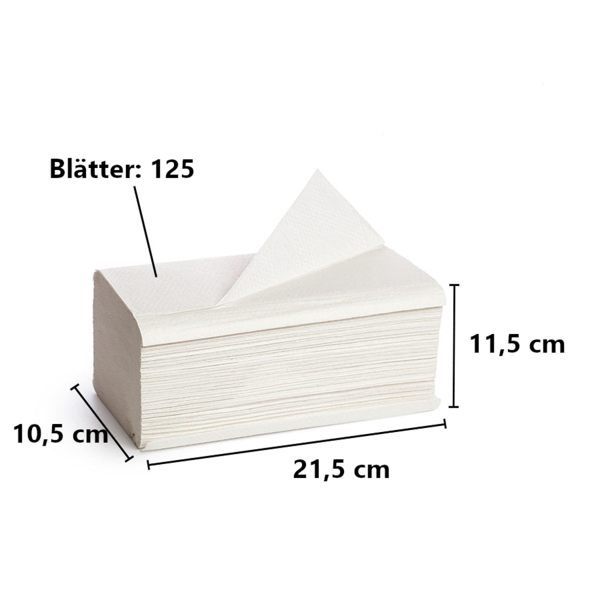 racon® premium Falthandtücher, 32 x 21,6 cm, 3-lagig, hochweiß
