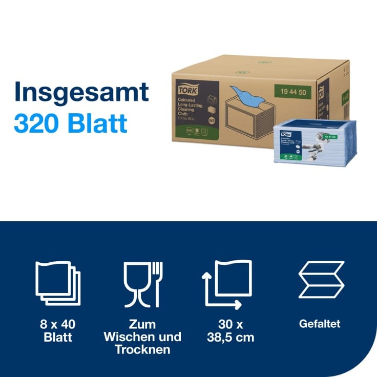 Tork Reinigungstuecher W8 1-lagig hochsaugfaehig