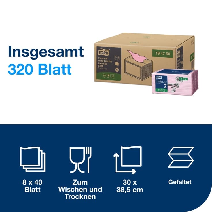 Tork Reinigungstuecher W8 1-lagig hochsaugfaehig