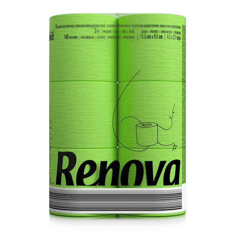 Grünes Toilettenpapier 6er Pack