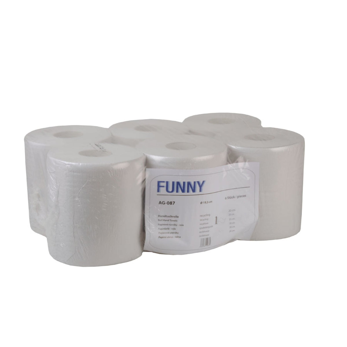Rollenhandtuchpapier, 1-lagig, weißlich