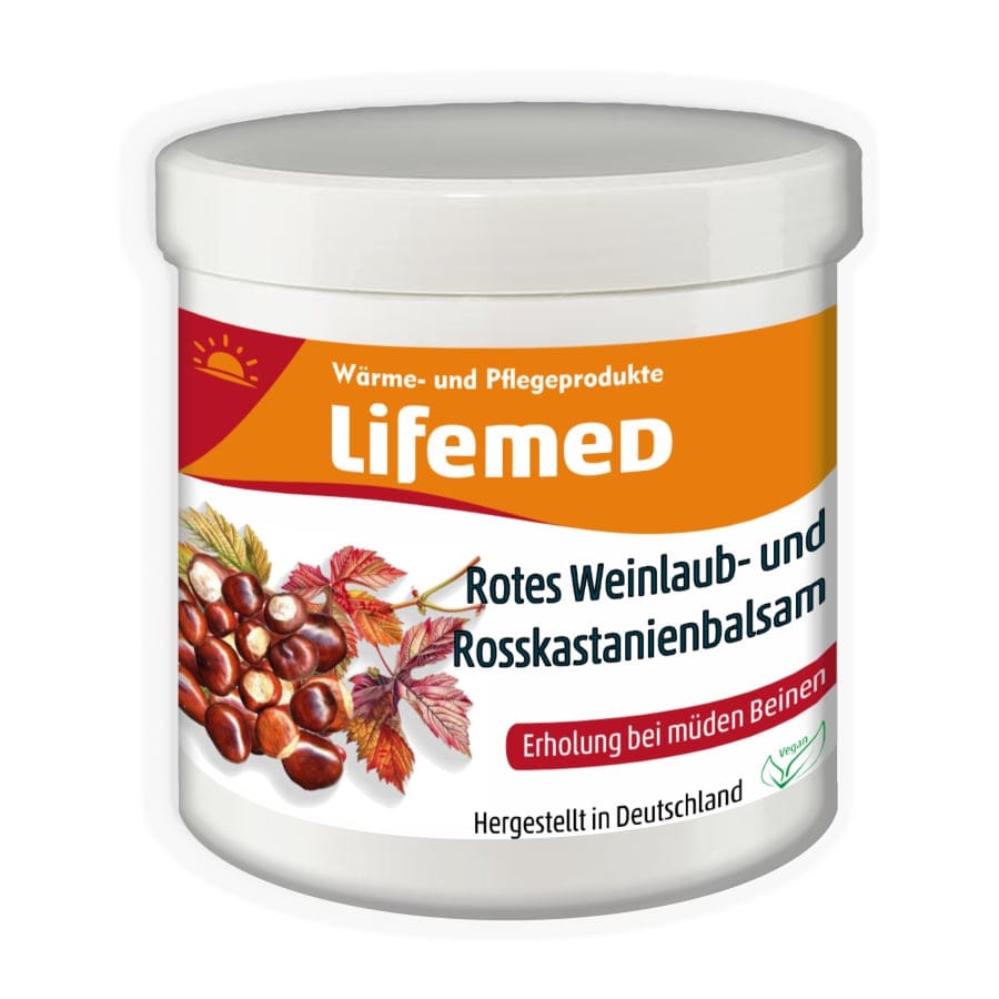 Rotes Weinlaub- und Rosskastanienbalsam kühlend