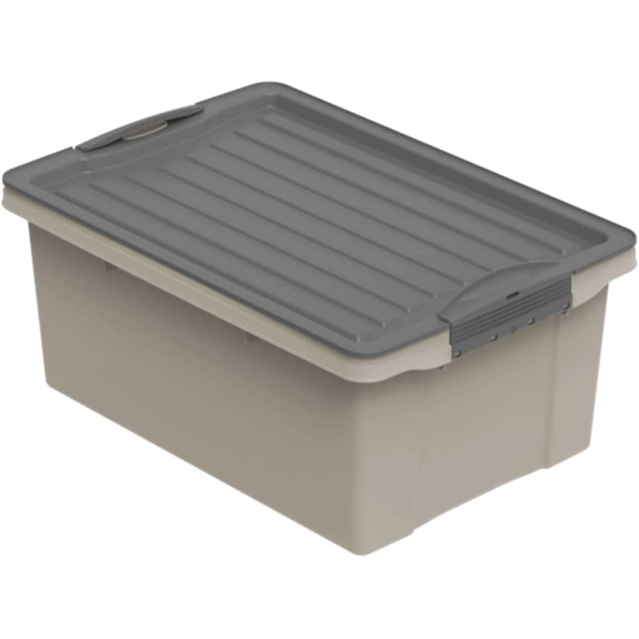 Rotho COMPACT Stapelbox A4 13 l, anthrazit/cappuccino