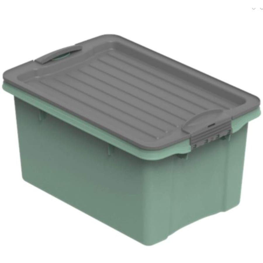Rotho COMPACT Stapelbox A5 4,5 l, anthrazit/grün