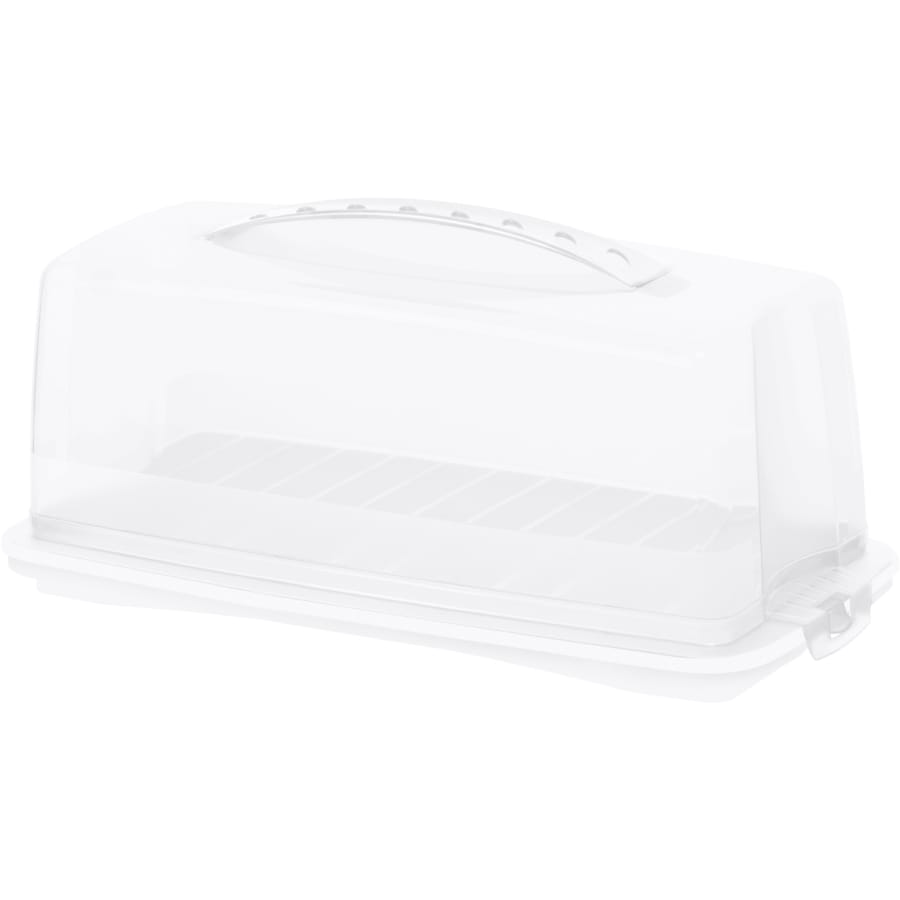 Rotho FRESH Kuchenbehälter 16,5 cm hoch, transparent/weiß