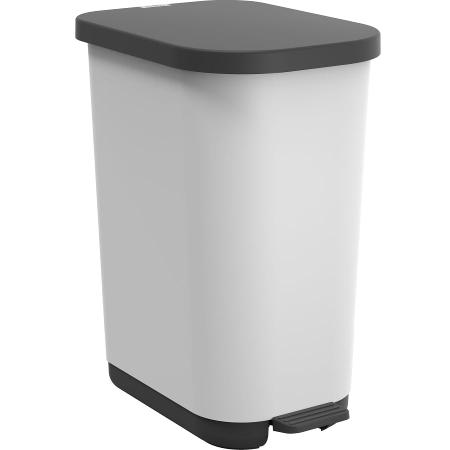 Rotho RIBO Treteimer, 35 Liter mistletoe white