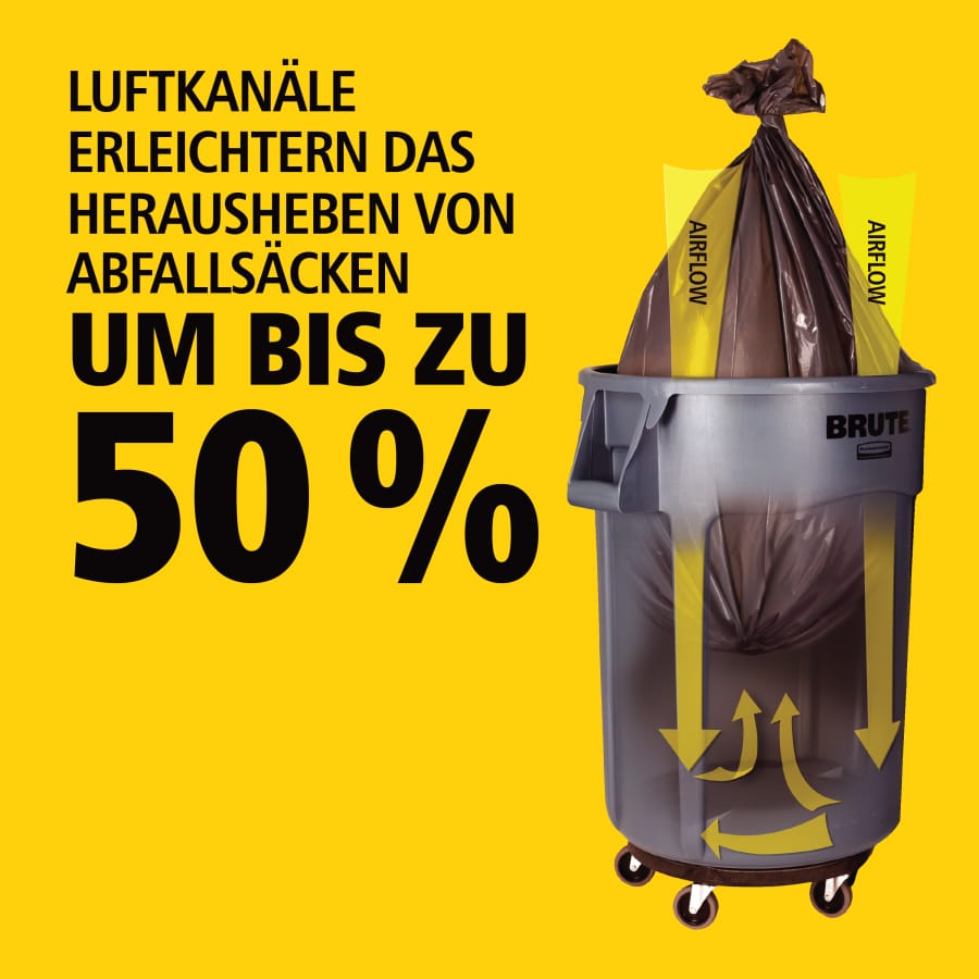 Rubbermaid Abfallbehälter BRUTE®, grau