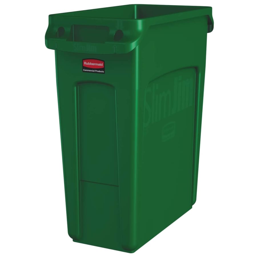 Rubbermaid Abfalleimer Slim Jim®, 60 Liter grün