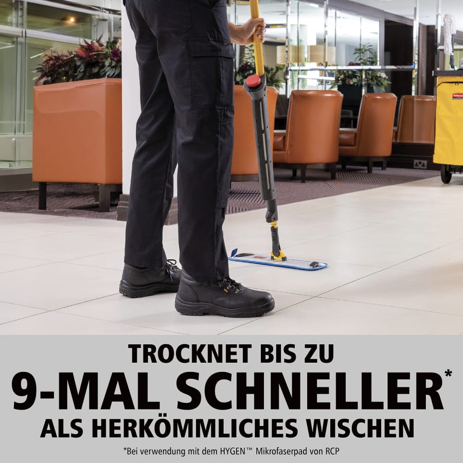 Rubbermaid HYGEN PULSE Mopp Bodenwischer, schwarz / gelb