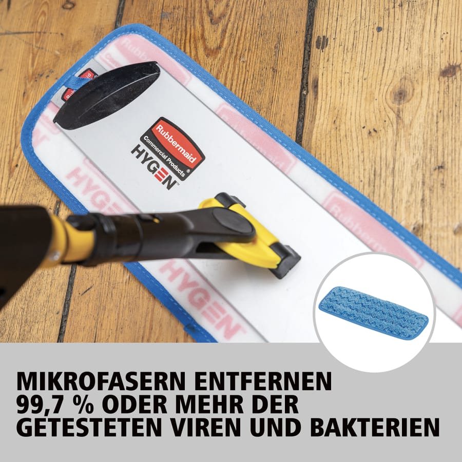 Rubbermaid HYGEN PULSE Mopp Bodenwischer, schwarz / gelb