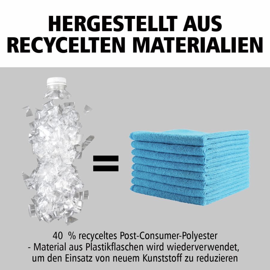 Rubbermaid HYGEN r-40 Recycling-Mikrofasertücher, 30 x 30 cm