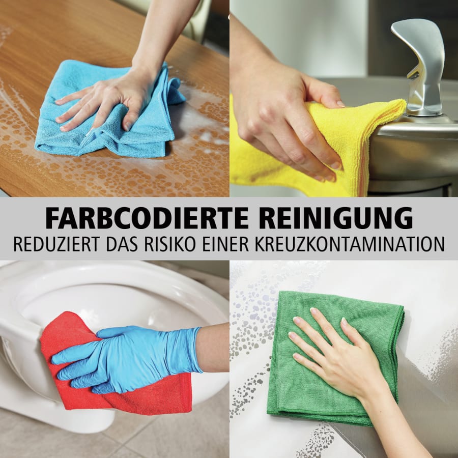 Rubbermaid HYGEN r-40 Recycling-Mikrofasertücher, 40 x 40 cm