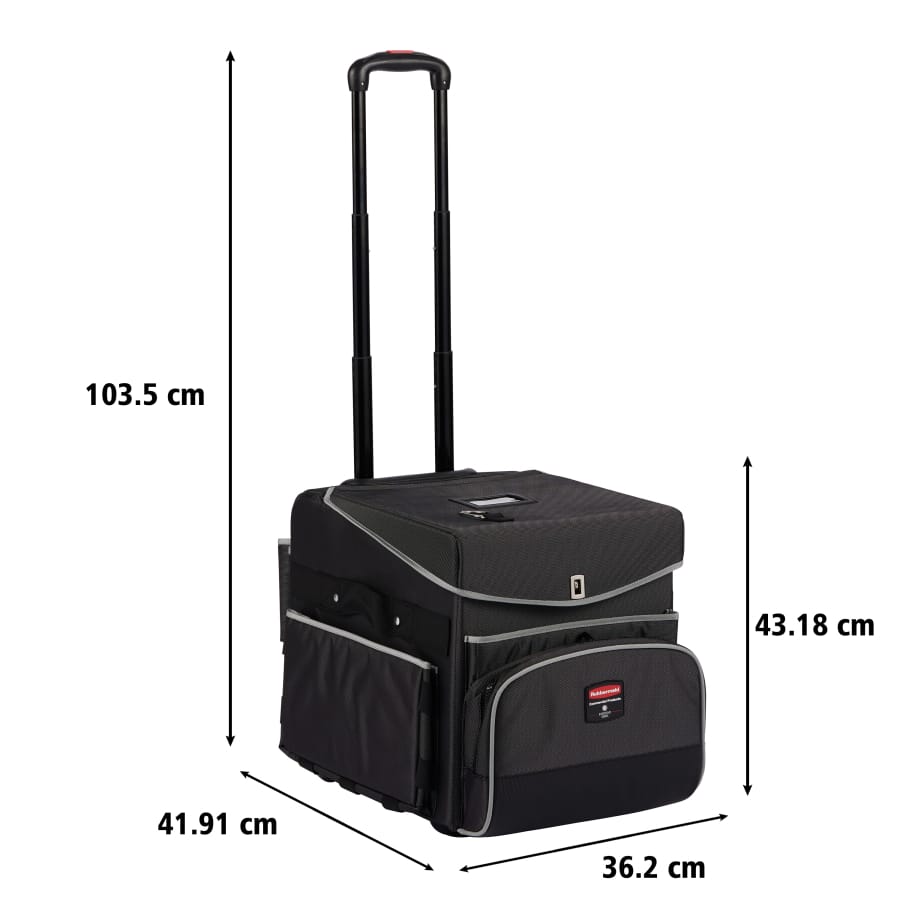 Rubbermaid QUICK CART Reinigungswagen, eleganter Trolley, grau