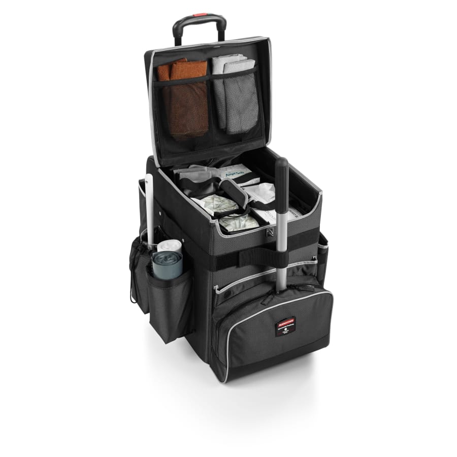 Rubbermaid QUICK CART Reinigungswagen, eleganter Trolley, grau 40 lb / 18,14 kg