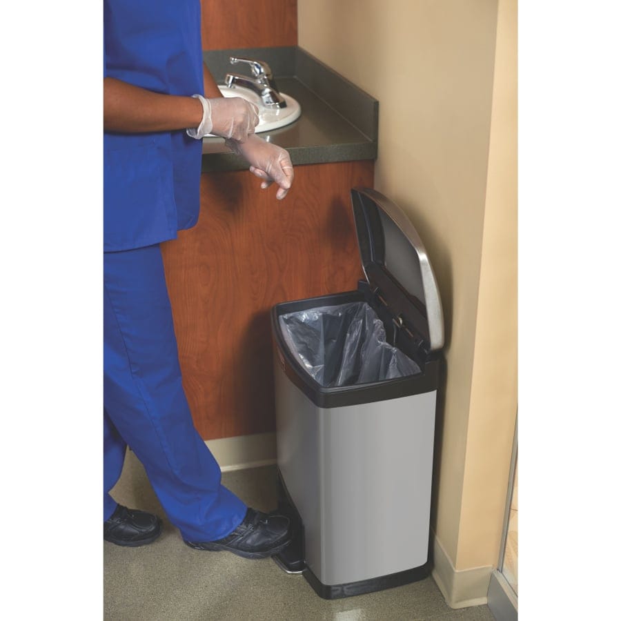 Rubbermaid Tretmülleimer Slim Jim® Step-On, Edelstahl
