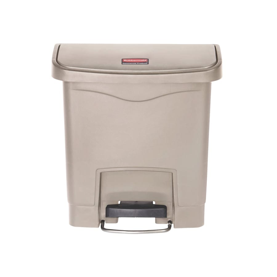 Rubbermaid Tretmülleimer Slim Jim® Step-On, Kunststoff, 15 Liter beige
