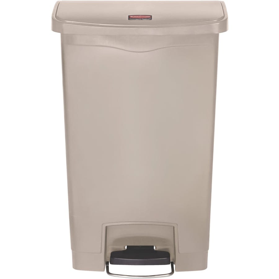 Rubbermaid Tretmülleimer Slim Jim® Step-On, Kunststoff, 50 Liter beige