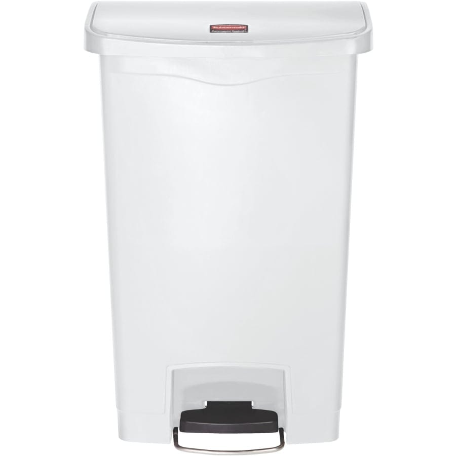 Rubbermaid Tretmülleimer Slim Jim® Step-On, Kunststoff, 50 Liter weiß