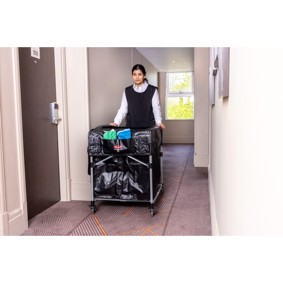 Rubbermaid X-Cart Wäschewagen, zusammenklappbarer Rahmen