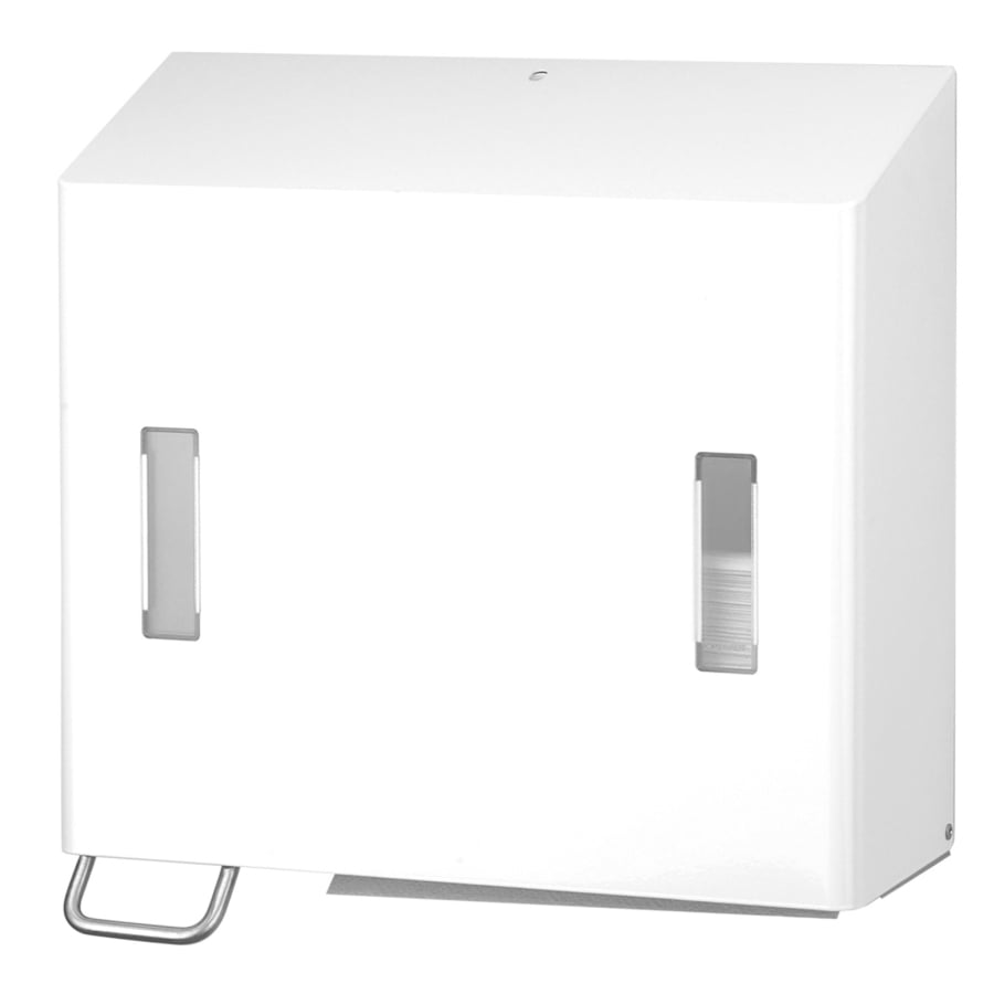 SanTRAL® CPU 2 Seifen- und Handtuchpapierspender-Kombination Seife links, weiß, Flüssigseife (L P S)