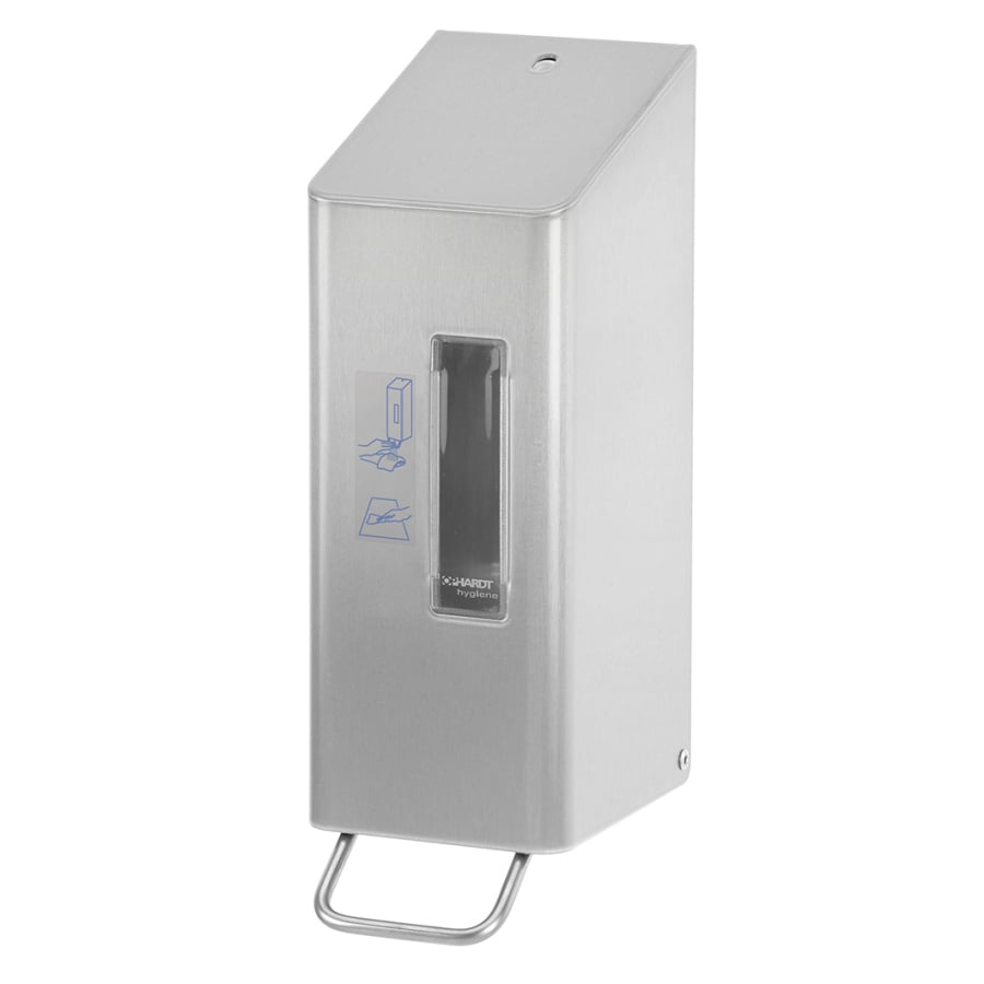 SanTRAL® TSU 5 Spender für Toiletten-Desinfektion Edelstahl geschliffen