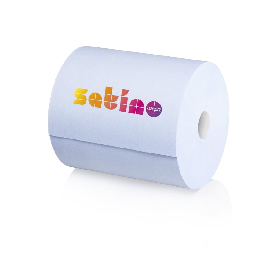 Satino Comfort Putztuchrolle, blau, 3-lagig, CR1-kompatibel
