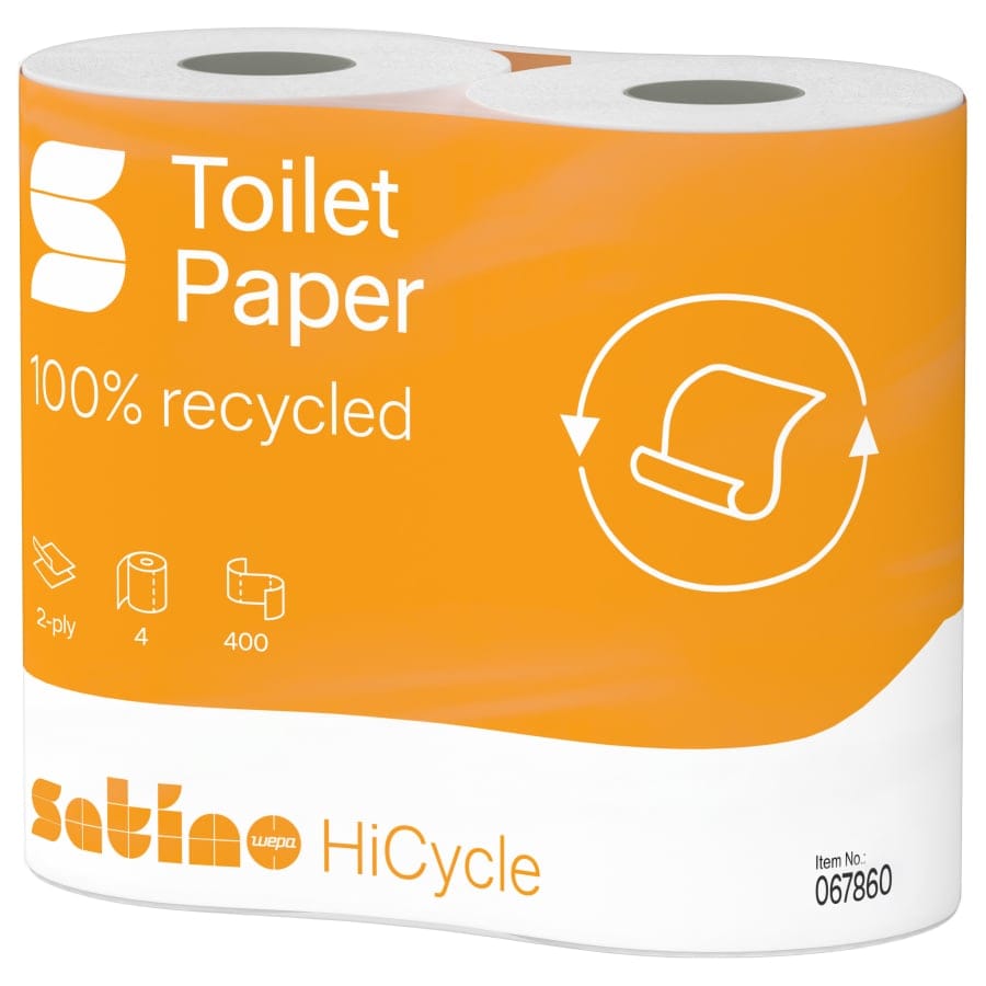 Satino HiCycle Toilettenpapier, 2-lagig, hochweiß, MT1