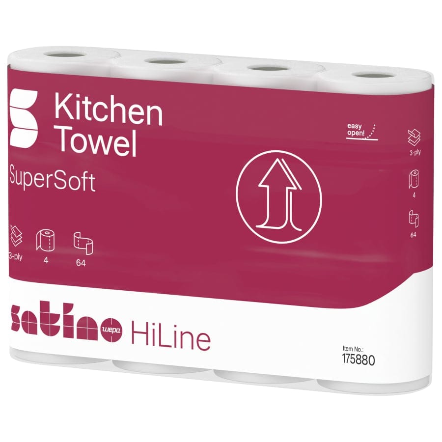 Satino HiLine Küchenrolle, 3-lagig, hochweiß