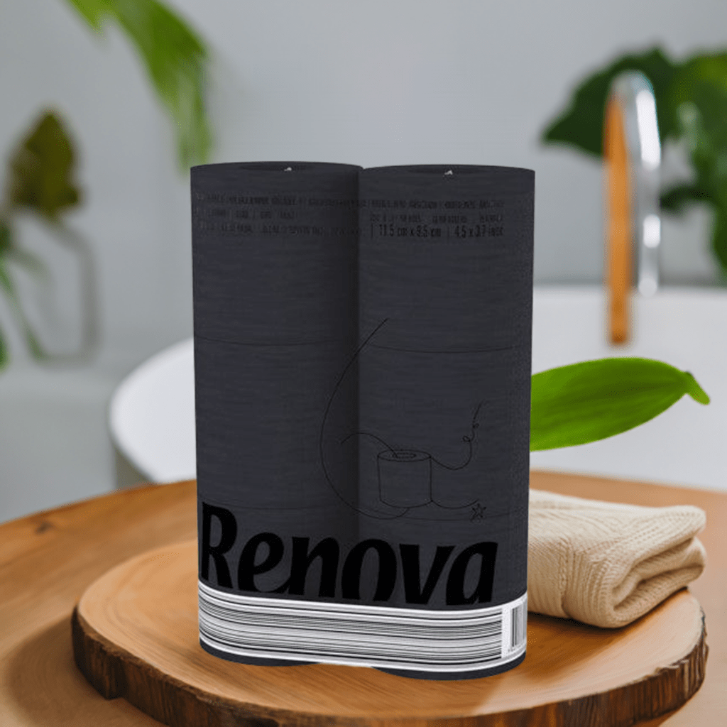 Schwarzes Toilettenpapier 6er Pack