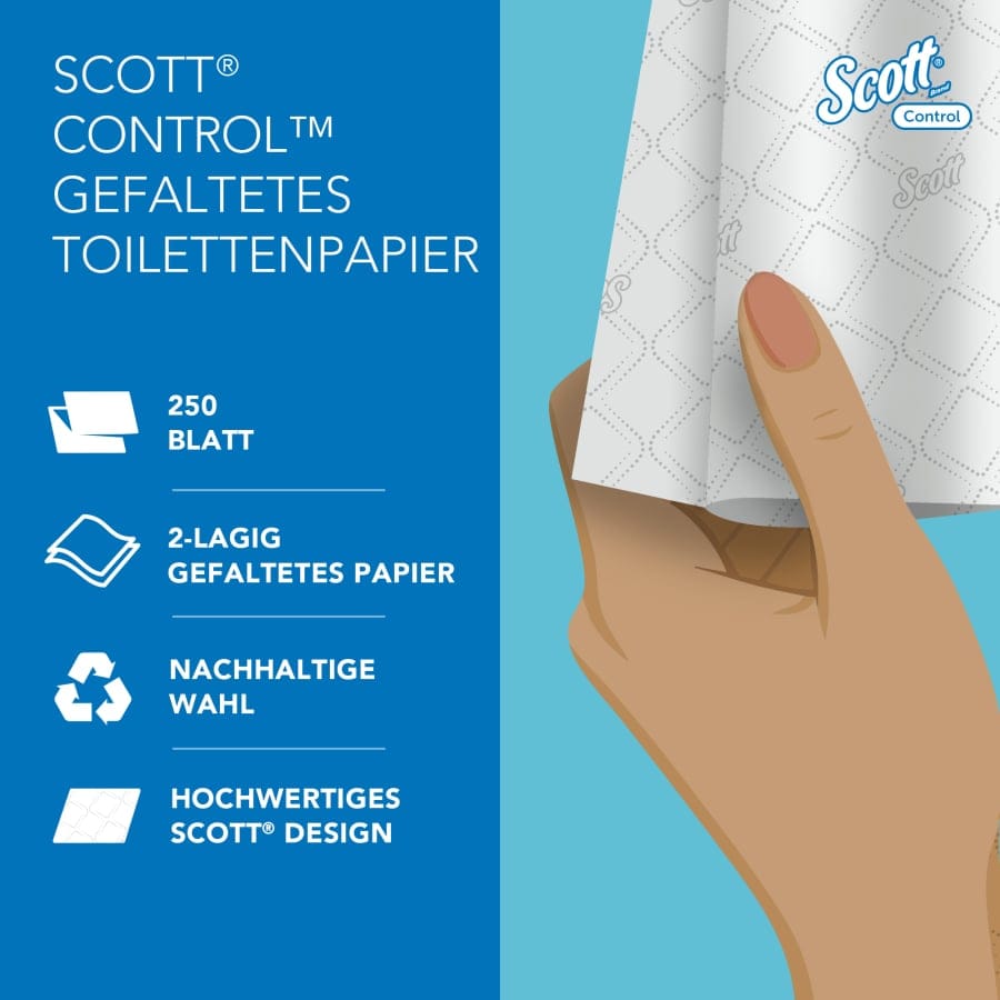 SCOTT® Control™ 36 Toilet Tissue Toilettenpapier, 2-lagig
