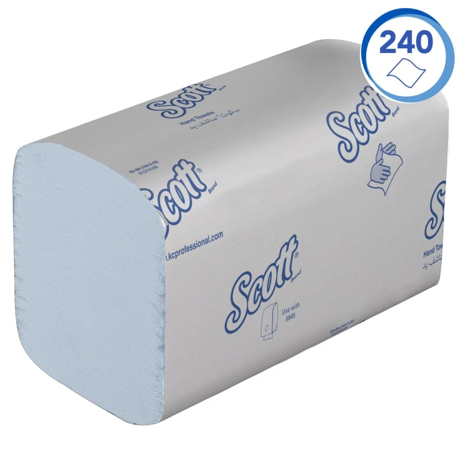 SCOTT® Control™ Blue Handtuchpapier, 1-lagig, 32 x 20 cm