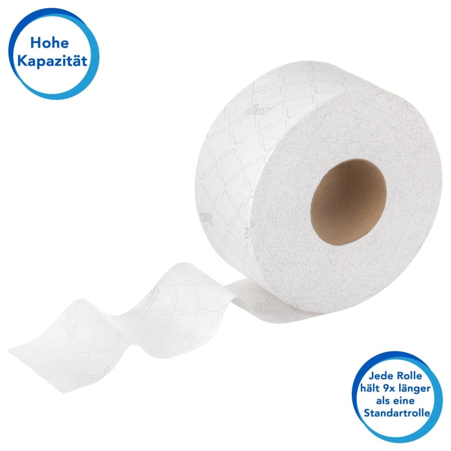 SCOTT® Essential™ 380 Toilettenpapier, Maxi Jumbo, weiß