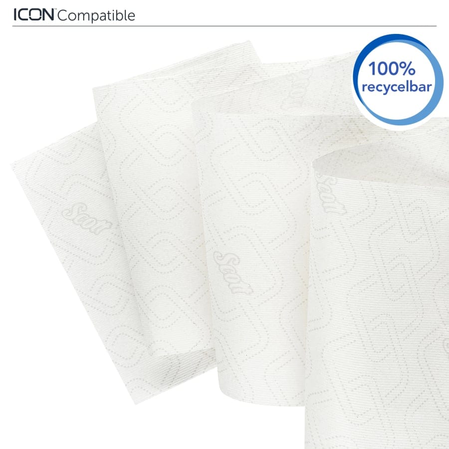 SCOTT® Essential™ Slimroll Papierhandtuchrolle, 1-lagig, weiß