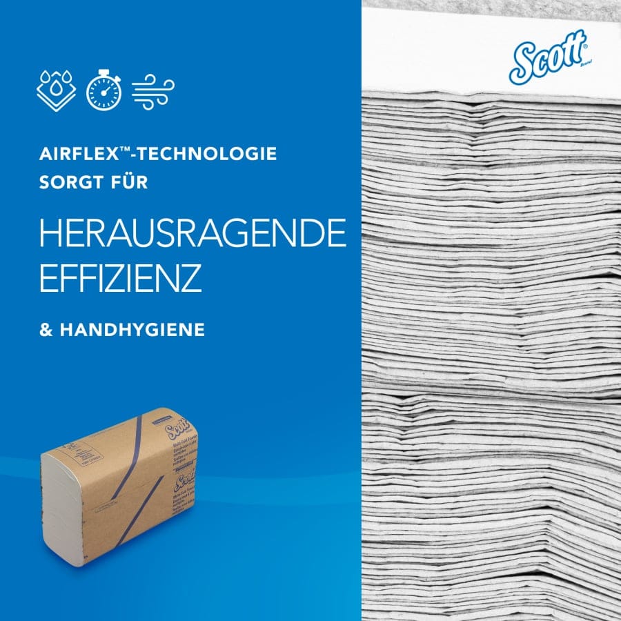 SCOTT® Multifold Handtuchpapier, 1-lagig, 24 x 20,5 cm