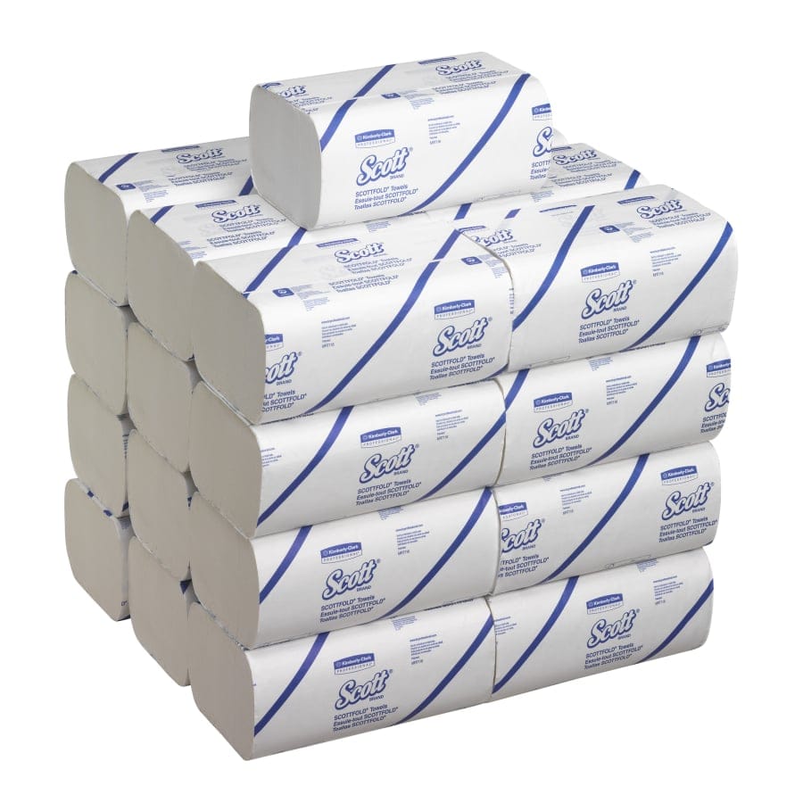 SCOTT® Multifold Papierhandtücher, 1-lagig, M-Falz, 31,5 x 20 cm