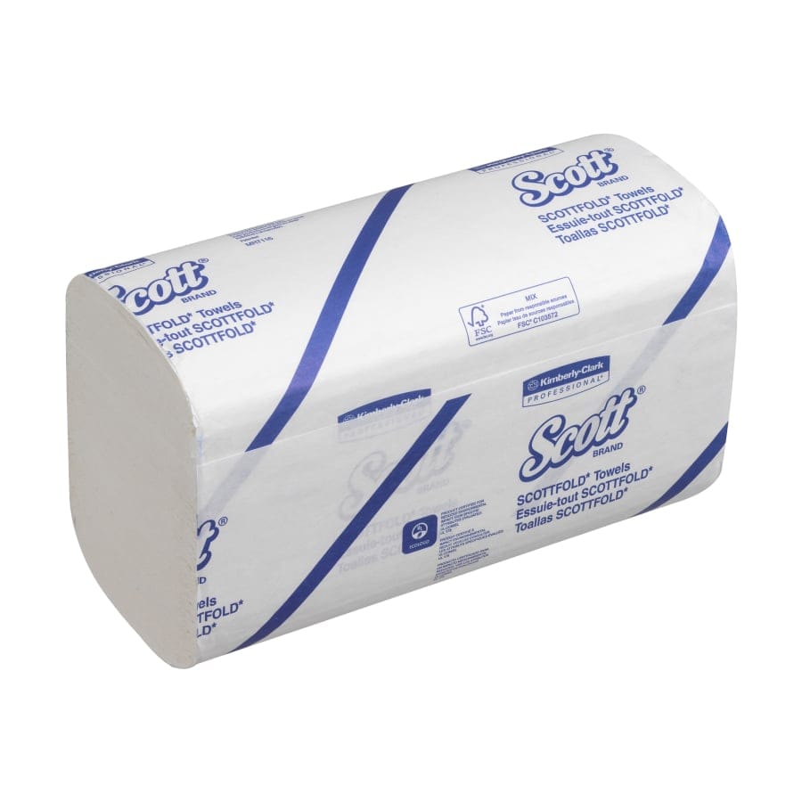 SCOTT® Multifold Papierhandtücher, 1-lagig, M-Falz, 31,5 x 20 cm