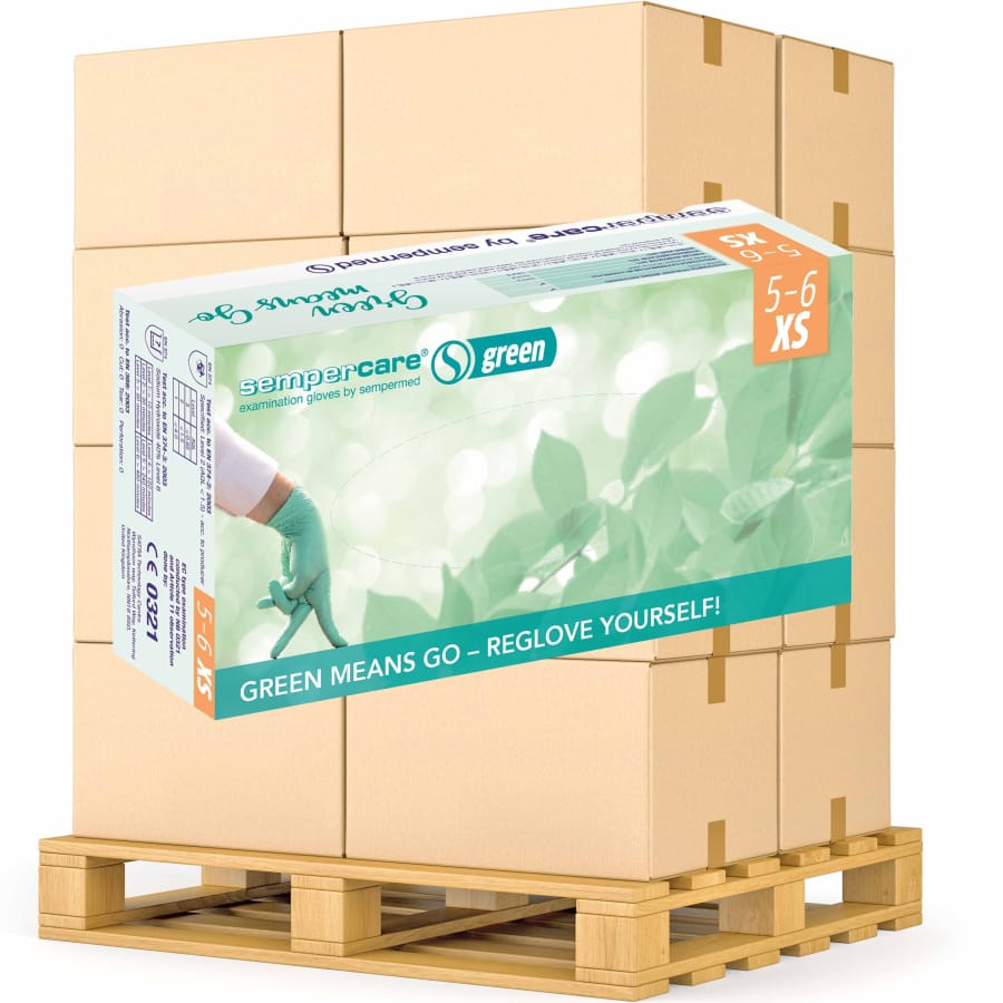 Semperguard green Einmalhandschuhe, Nitril, Großpackung – mundizio