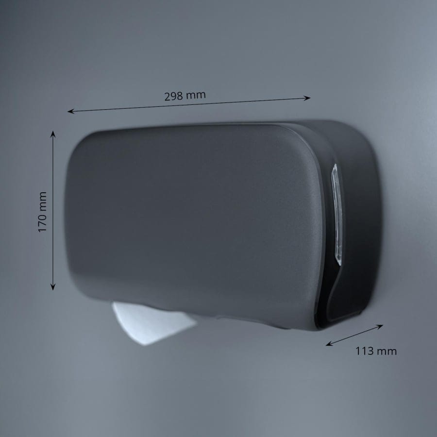Semy Top Toilettenpapierspender für 2 Rollen, matt
