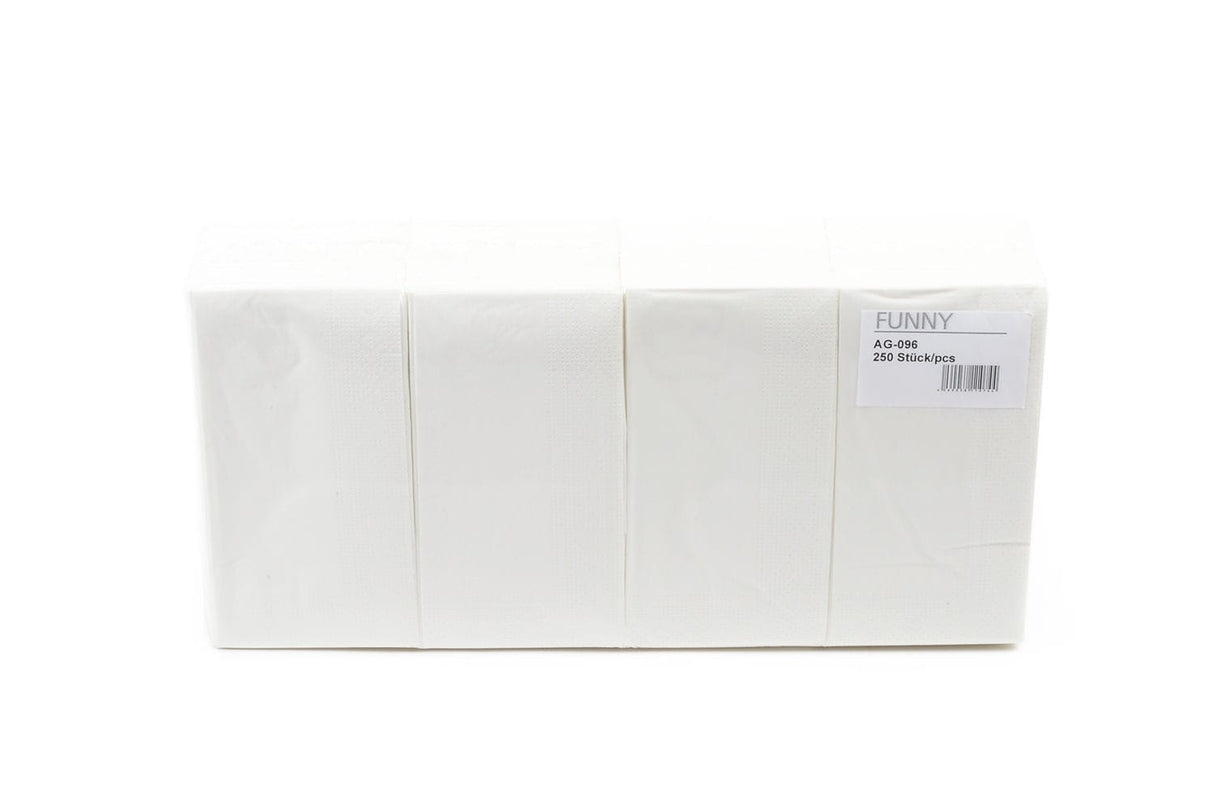 Servietten, 33 x 33 cm, 2-lagig, weiß, 1/8 Falz