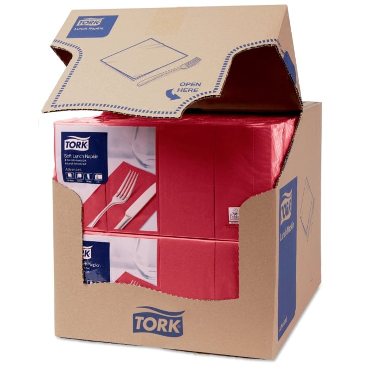 Tork Soft Lunchservietten 3-lagig 1/8 Falzung Gastronomie