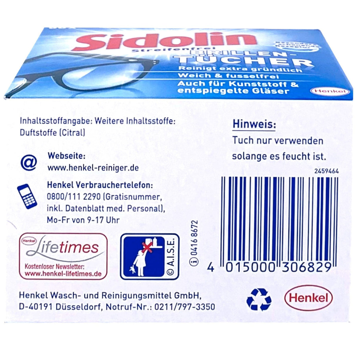 Sidolin Brillenputztücher