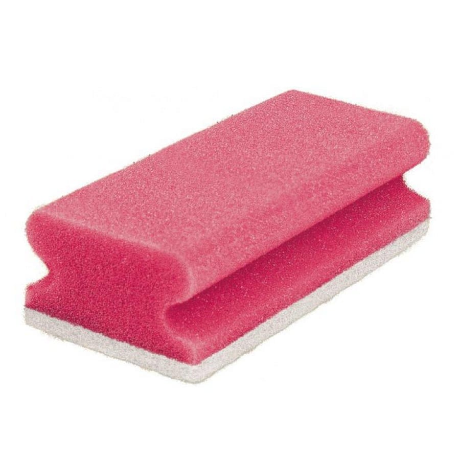 Sito Spülschwamm Vlies, nicht kratzend, 15,3 x 5,9 x 4,2 cm Packung 10, rot/weiß
