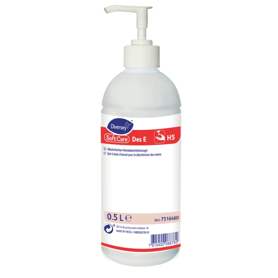 Soft Care Des E / H5 Händedesinfektionsgel 500 ml - Flasche