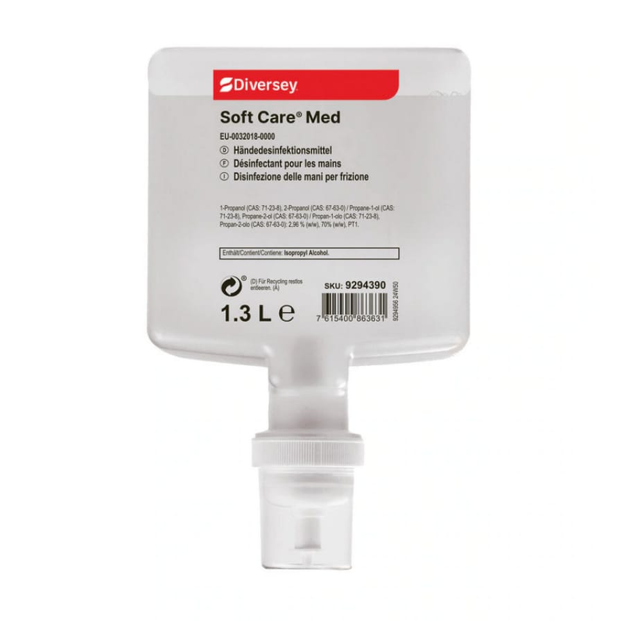 Soft Care MED Händedesinfektionsmittel, gebrauchsfertig 1,3 Liter - Kartusche