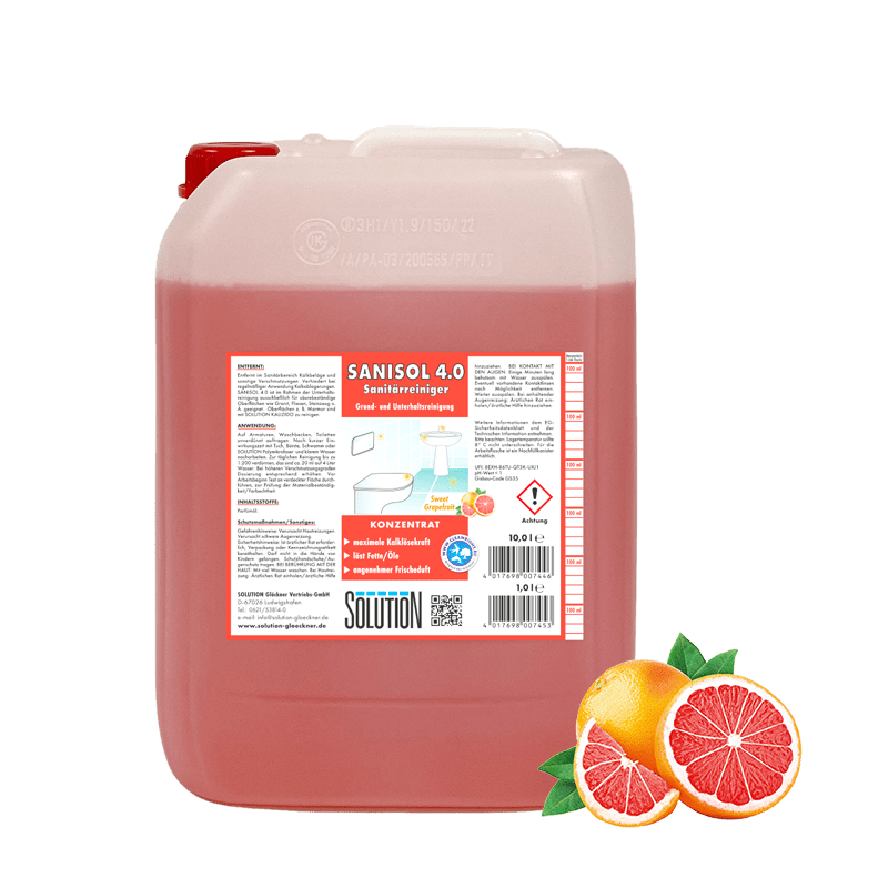 Solution Sanisol 4.0 Sanitärreiniger-Konzentrat "Sweet Grapefruit"